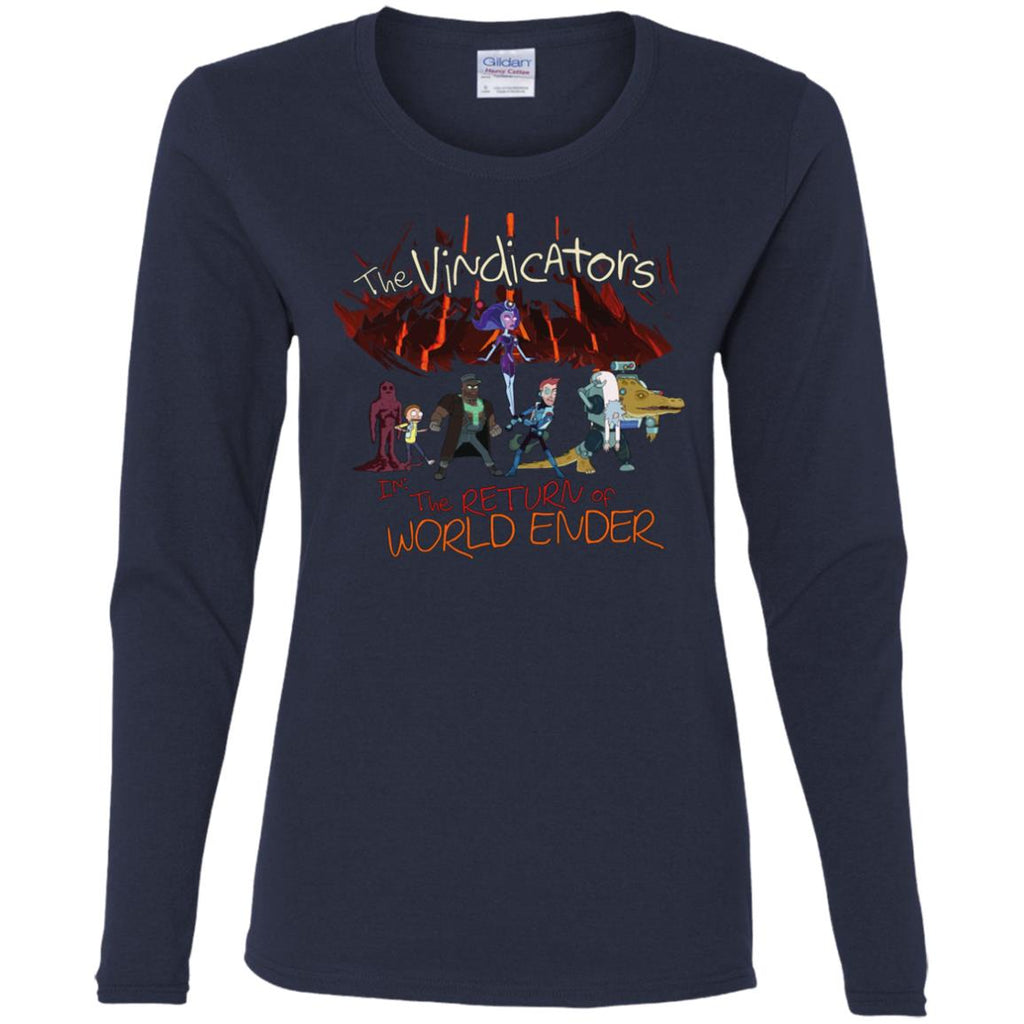 Rick And Morty The Vindicators Women Long Sleeve Shirt