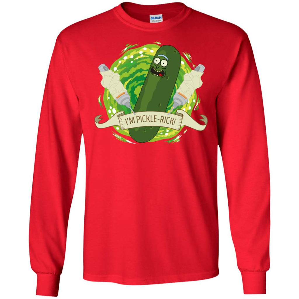 Rick And Morty I'm Pickle Rick Men Long SLeeve Shirt