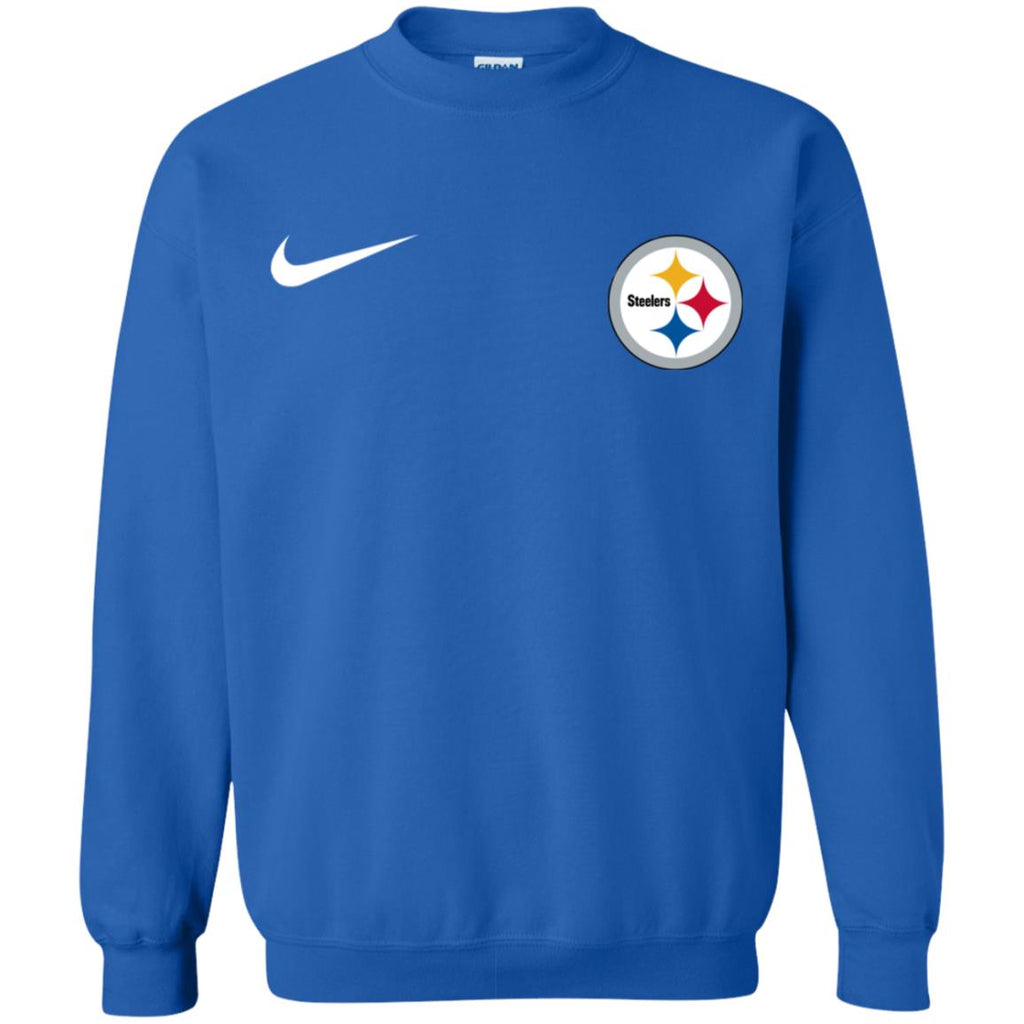 Nike Pittsburgh Steelers Logo Nfl Football Unisex Crewneck Pullover Sweatshirt