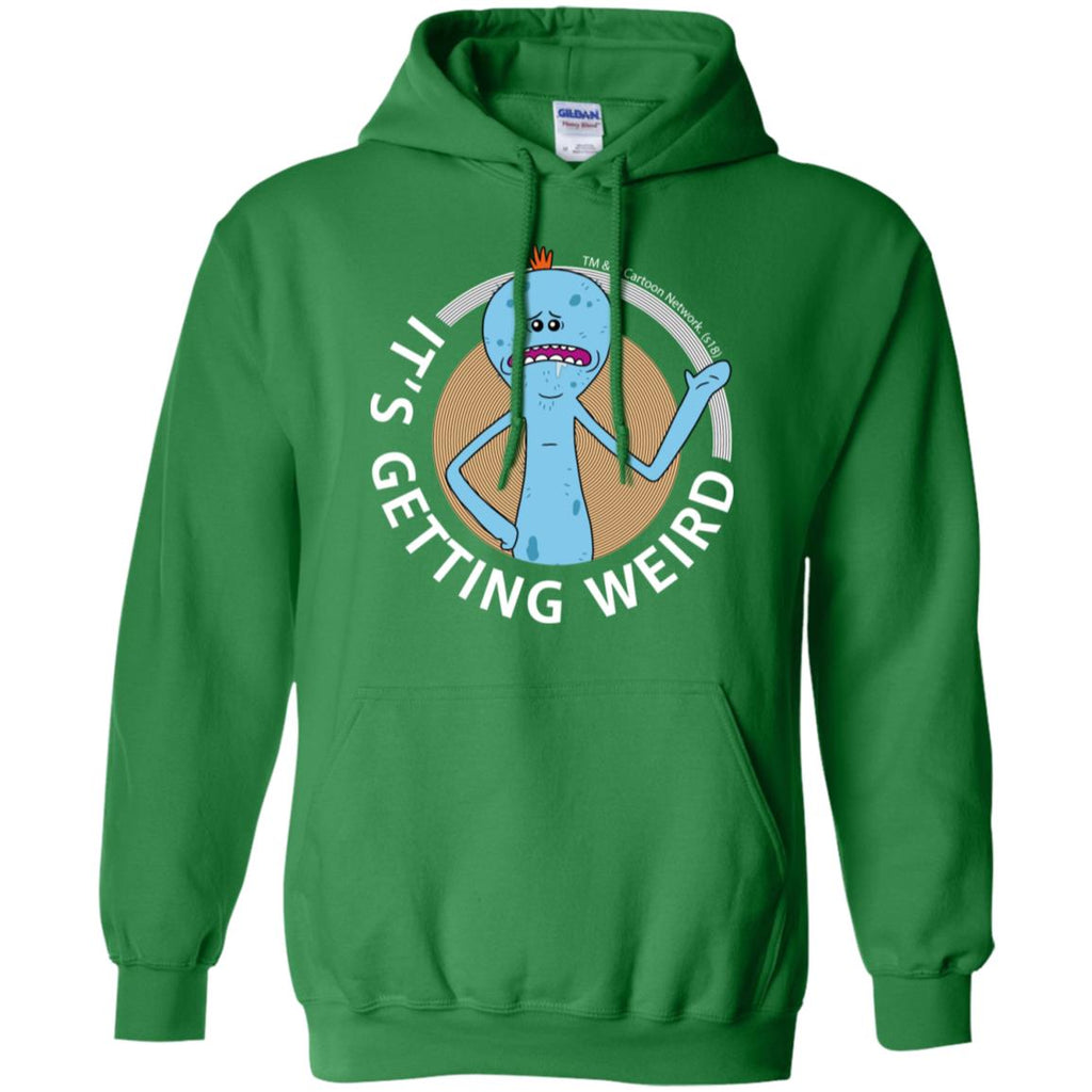 Rick And Morty Mr Meeseeks It's Getting Weird Mug Men Pullover Hoodie