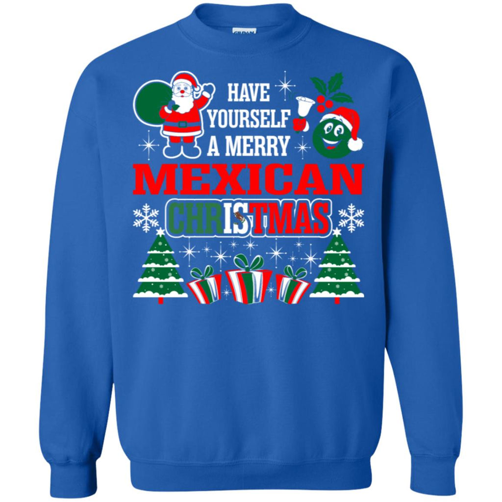 Have Yourself A Merry Mexican Christmas Unisex Crewneck Pullover Sweatshirt