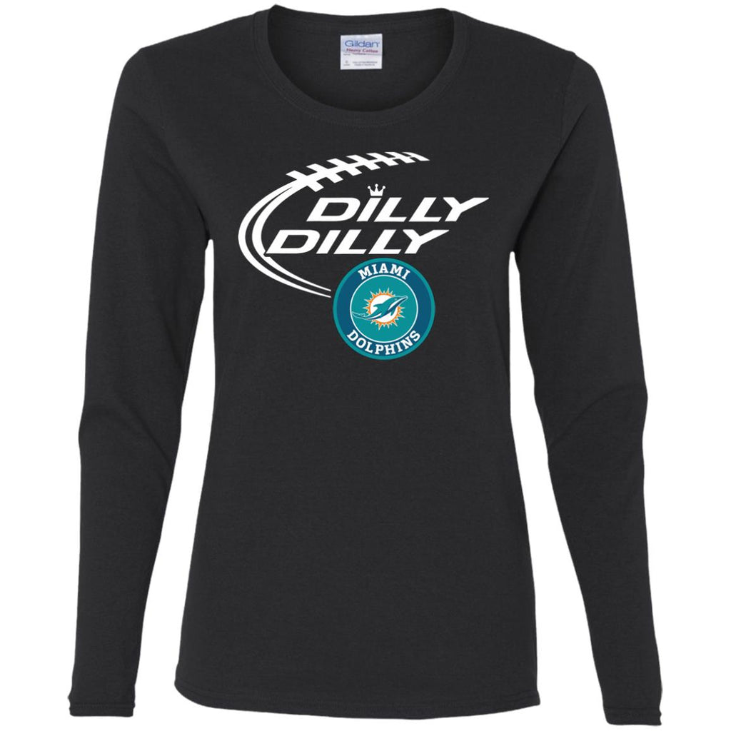 Dilly Dilly Miami Dolphins Nfl Football Women Long Sleeve Shirt