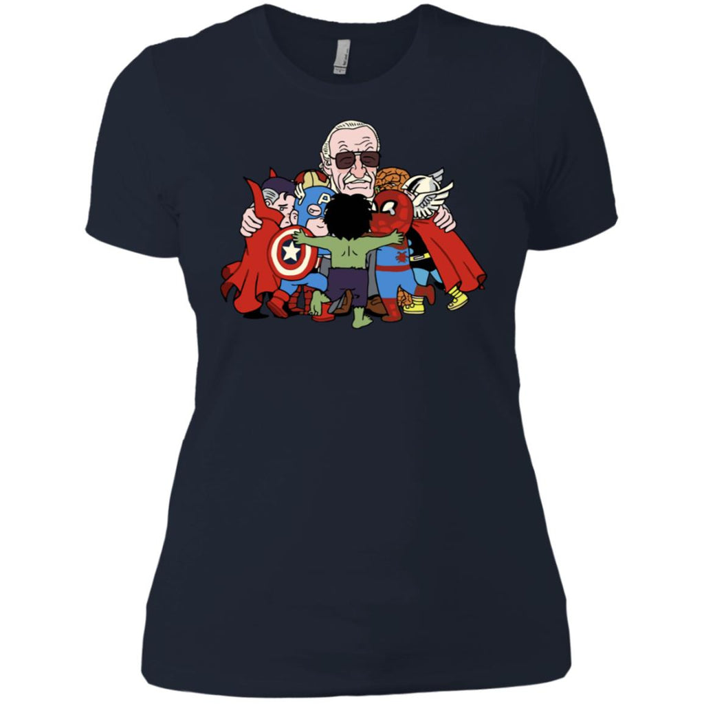 Stan Lee Shirt - Father Of Super Heroes Women T-Shirt