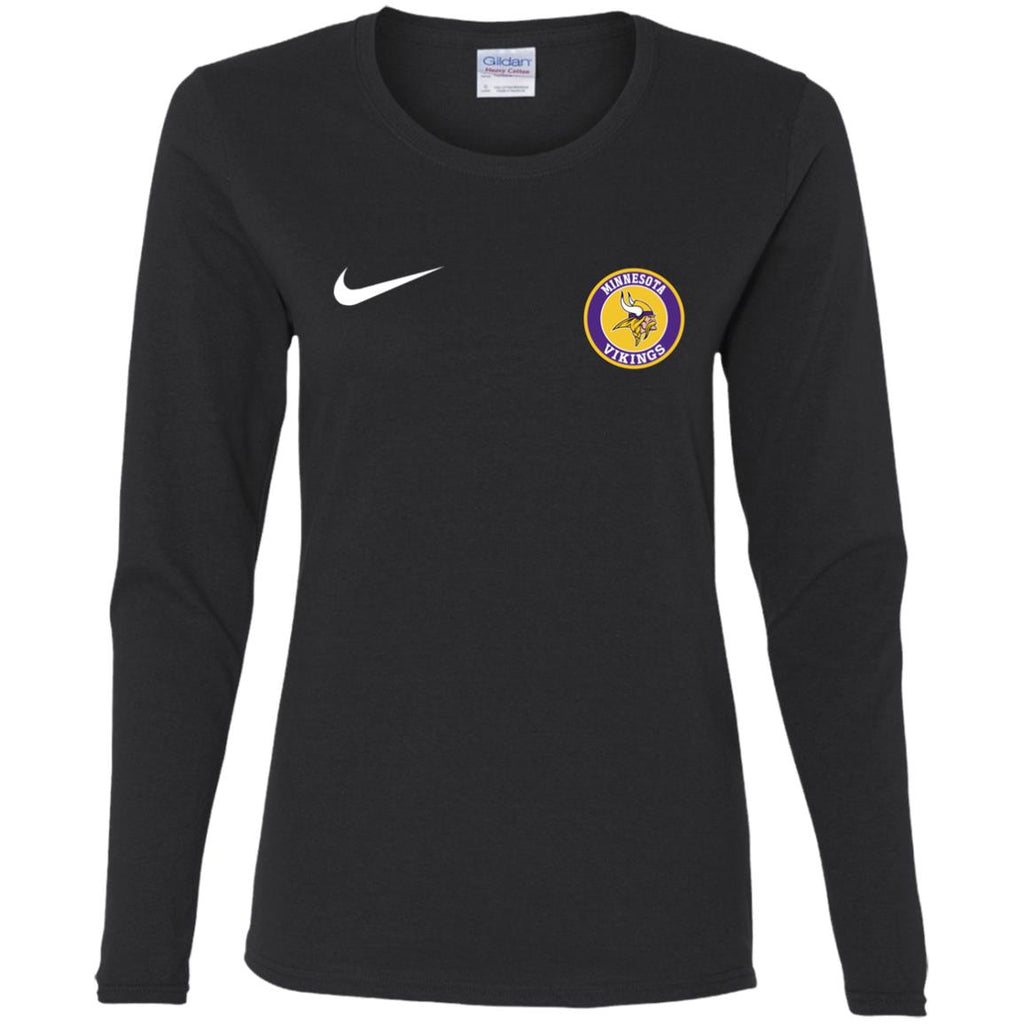 Nike Minnesota Vikings Nfl Football Women Long Sleeve Shirt