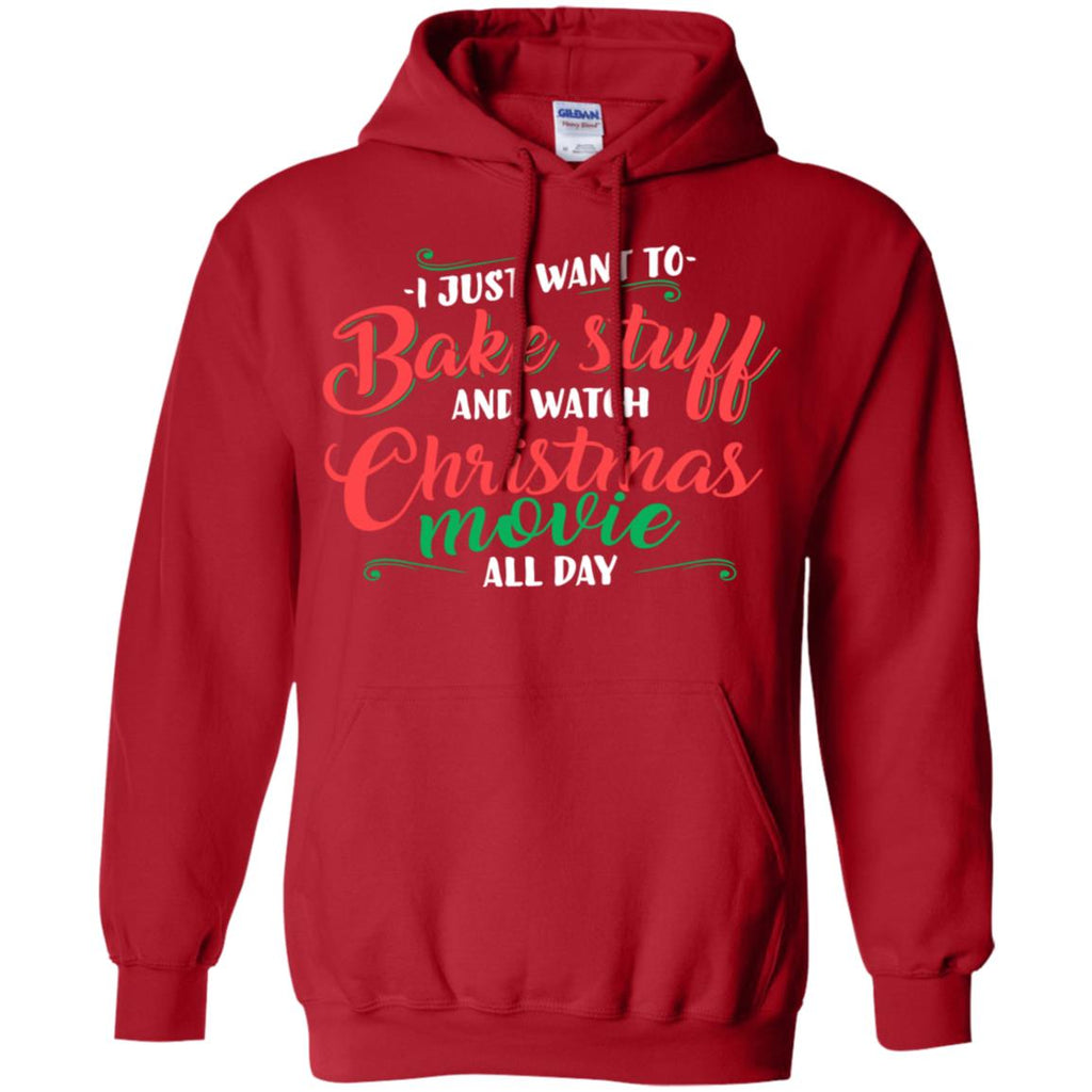 I Just Want To Bake Stuff And Watch Christmas Movies Men Pullover Hoodie