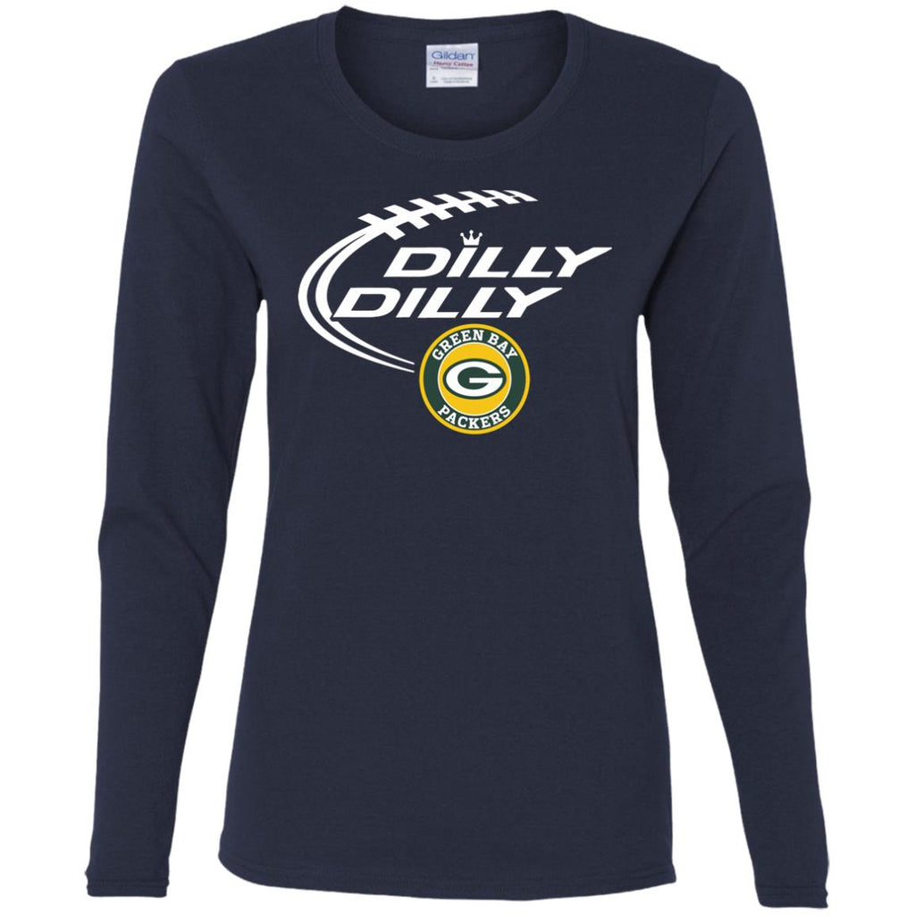 Dilly Dilly Green Bay Packers Nfl Football Women Long Sleeve Shirt