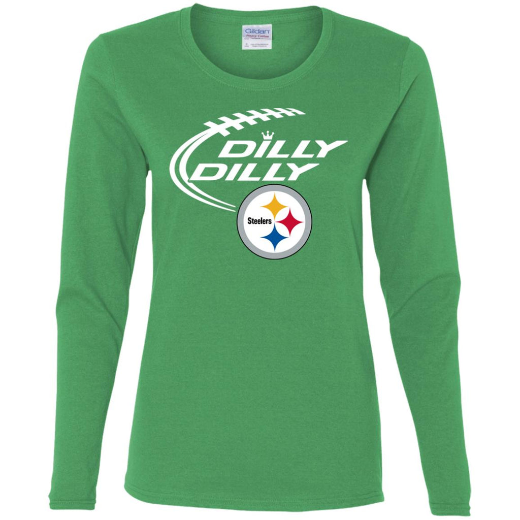 Dilly Dilly Pittsburgh Steelers Logo Nfl Football Women Long Sleeve Shirt