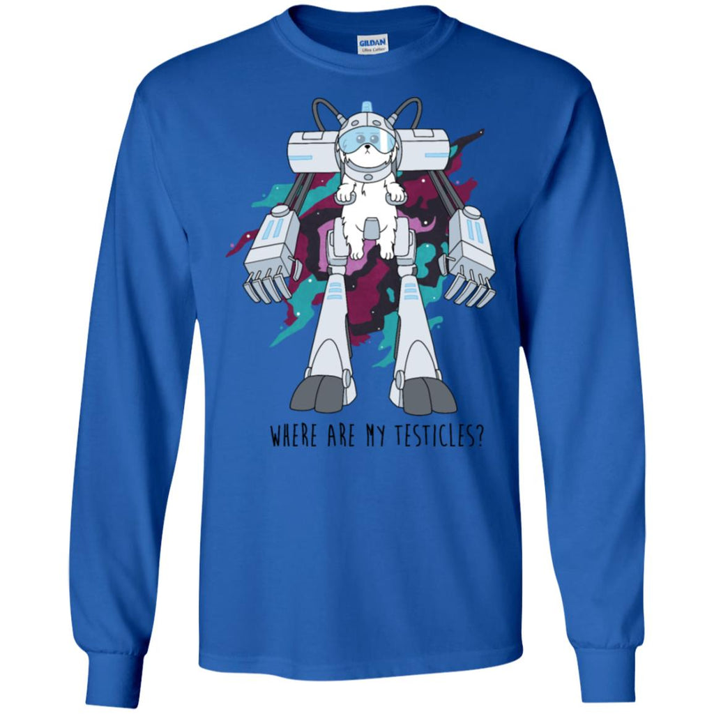 Rick And Morty Snuffles Funny Men Long SLeeve Shirt