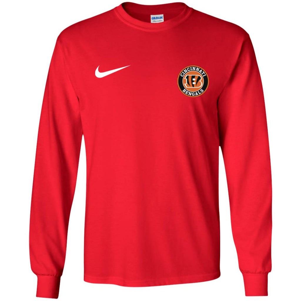 Nike Cincinnati Bengal Nfl Football Men Long SLeeve Shirt
