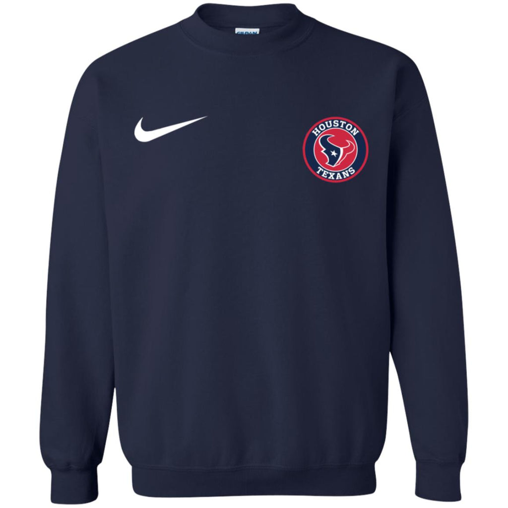 Nike Houston Texans Nfl Football Unisex Crewneck Pullover Sweatshirt