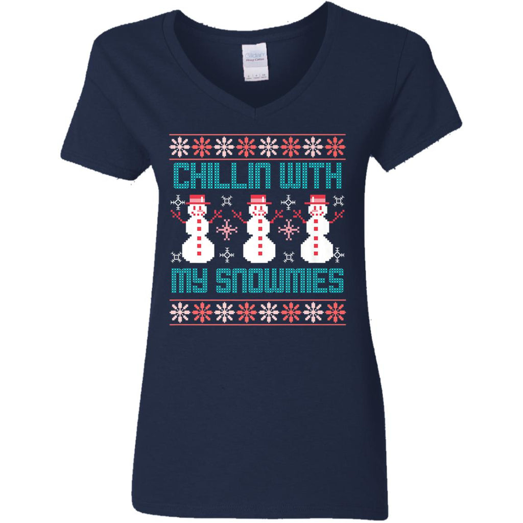 Fun Ugly Christmas Style Women V-Neck T-Shirt