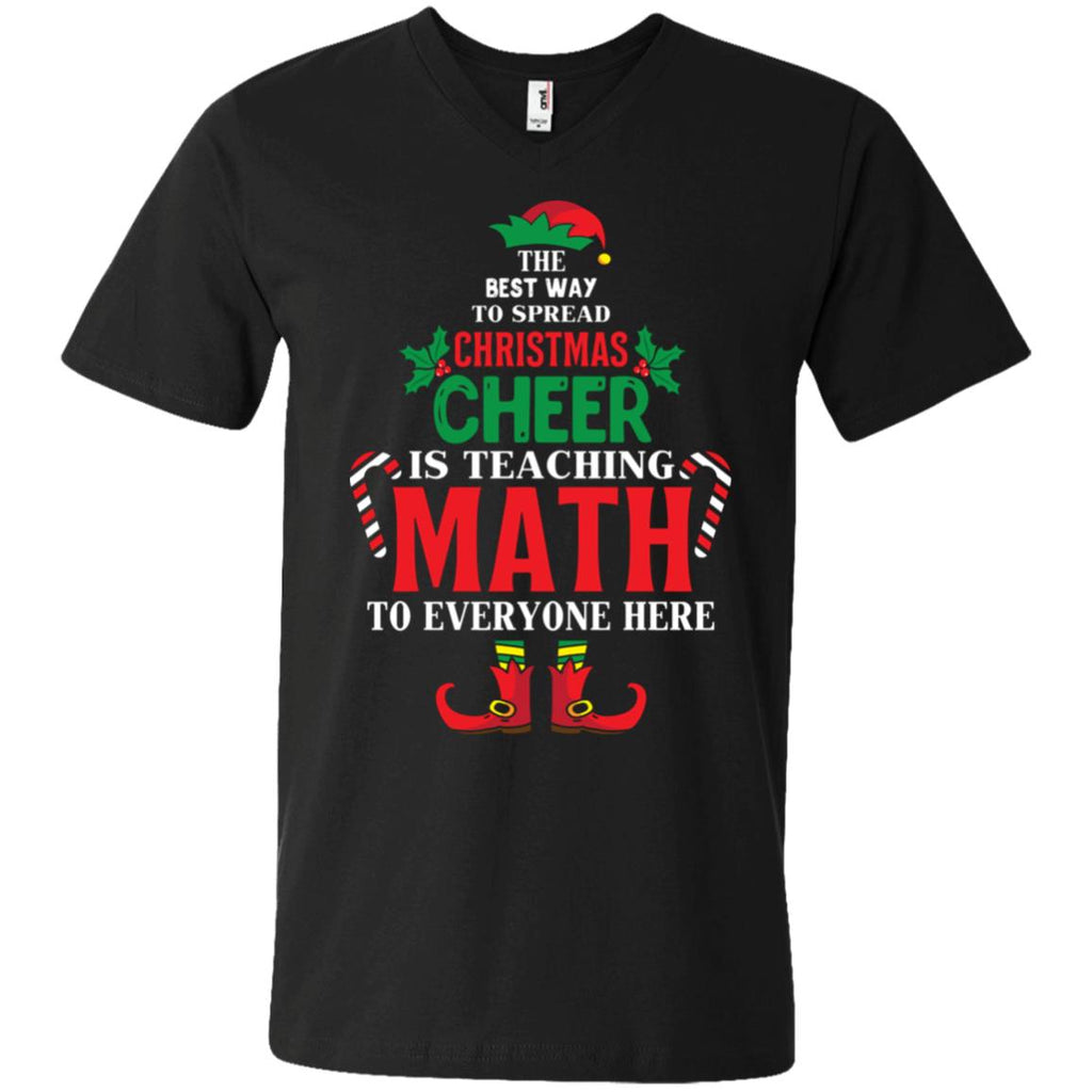 Christmas Cheer Is Teaching Math Men V-Neck T-Shirt