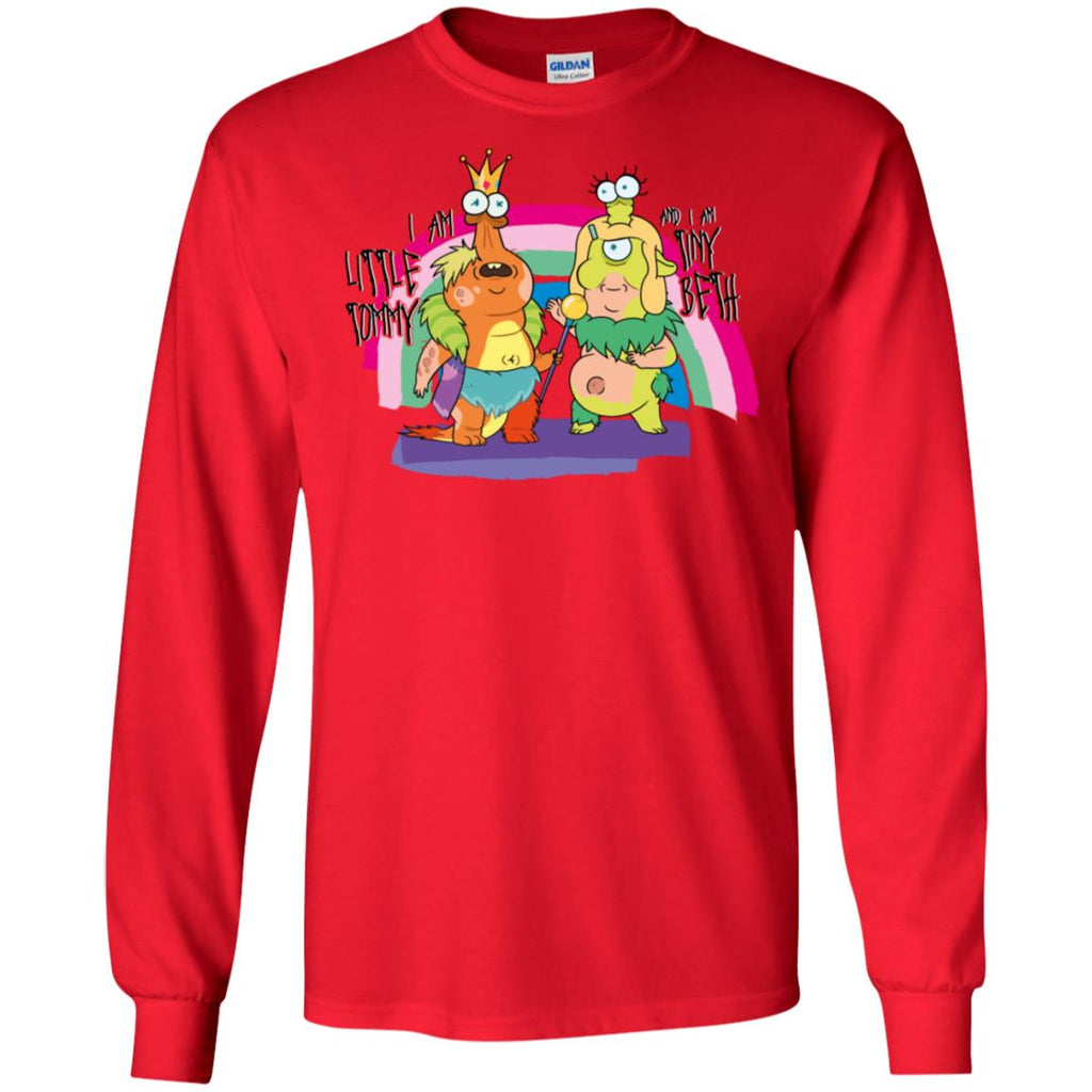Rick And Morty Little Tommy And Tiny Beth Men Long SLeeve Shirt