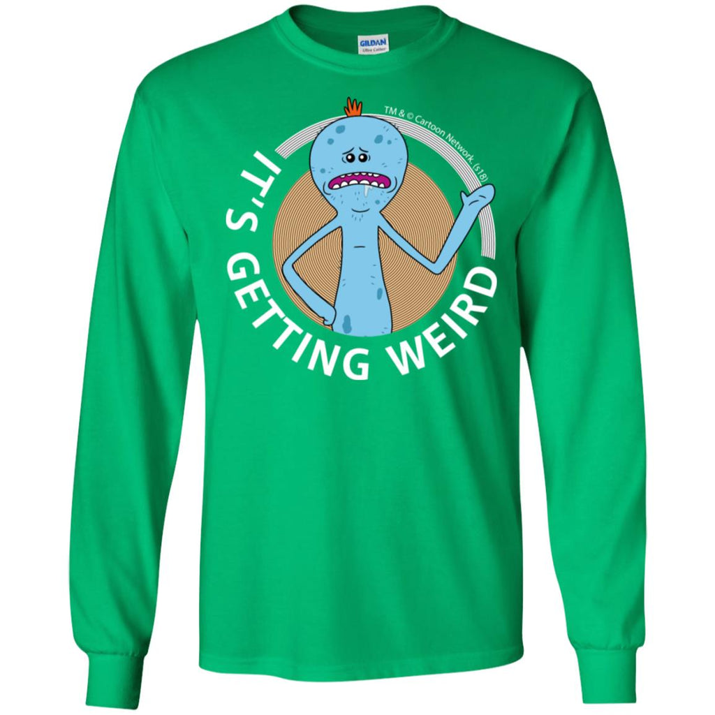 Rick And Morty Mr Meeseeks It's Getting Weird Mug Men Long SLeeve Shirt