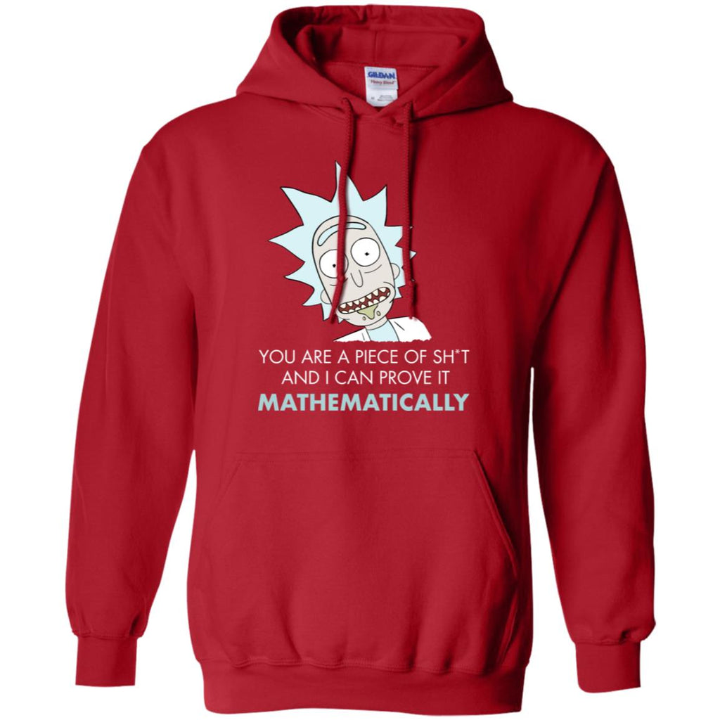 Rick And Morty Mathematical Proof Quote Men Pullover Hoodie