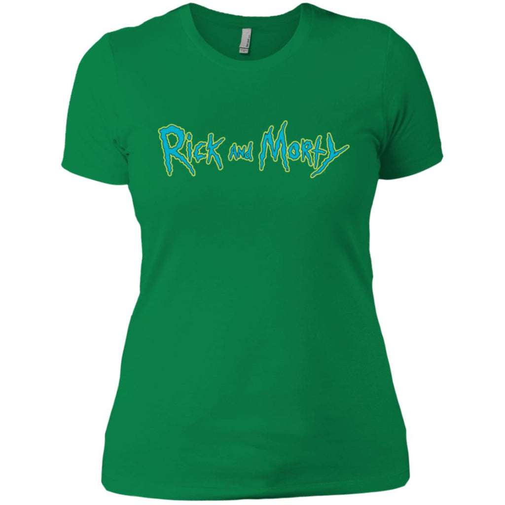Rick And Morty Title Typography Women T-Shirt