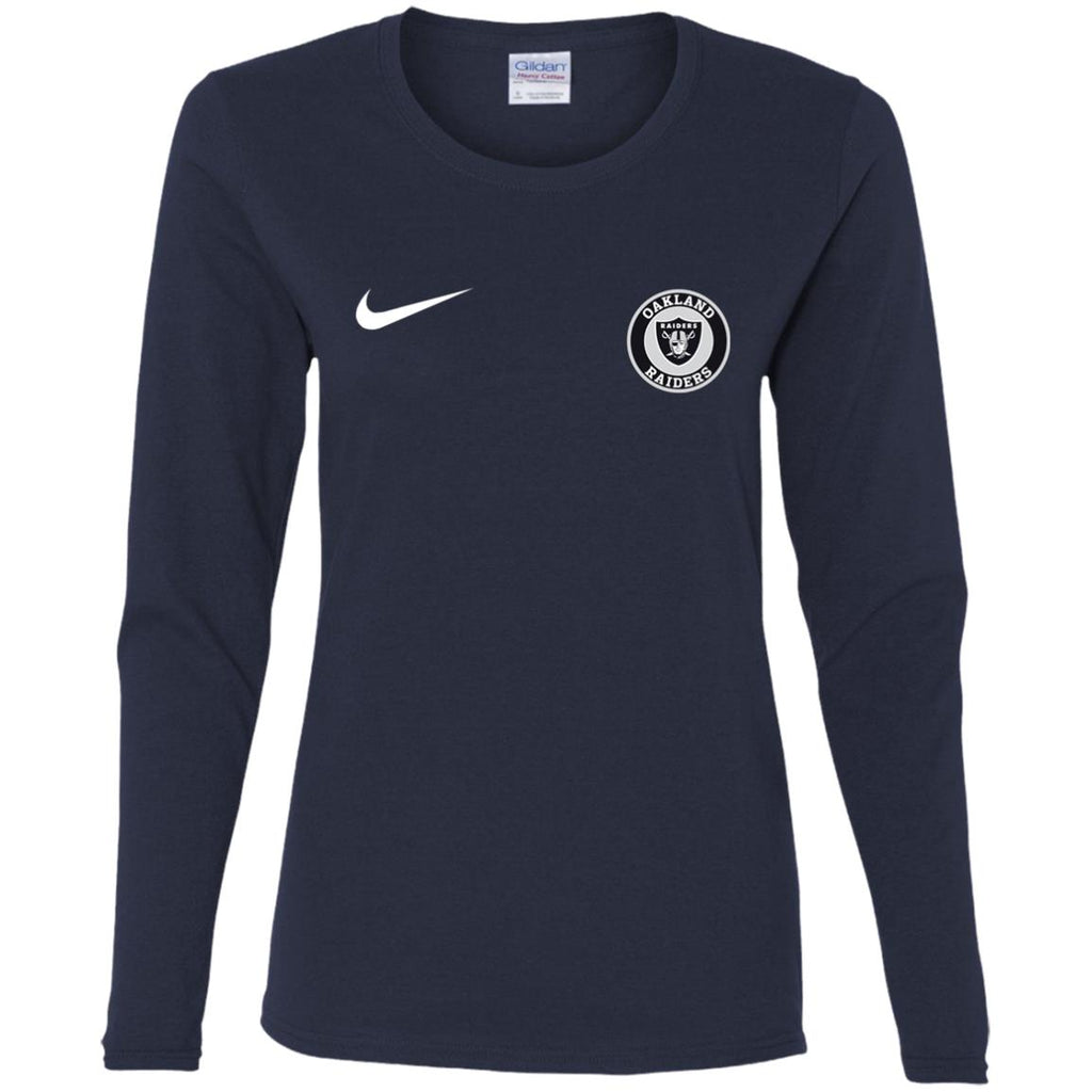 Nike Oakland Raiders Nfl Football Women Long Sleeve Shirt