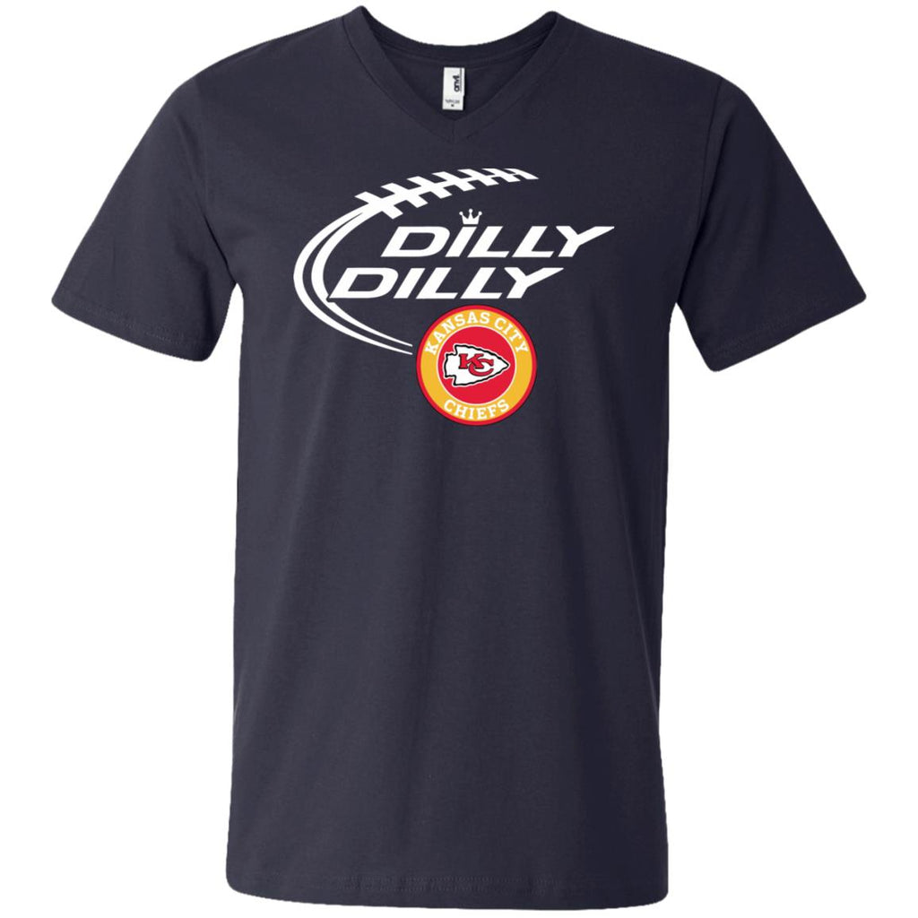 Dilly Dilly Kansas City Chiefs Nfl Football Men V-Neck T-Shirt