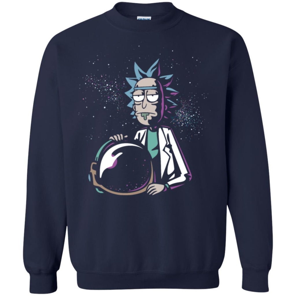 Rick And Morty Astronaut Helmet Unisex Crewneck Pullover Sweatshirt