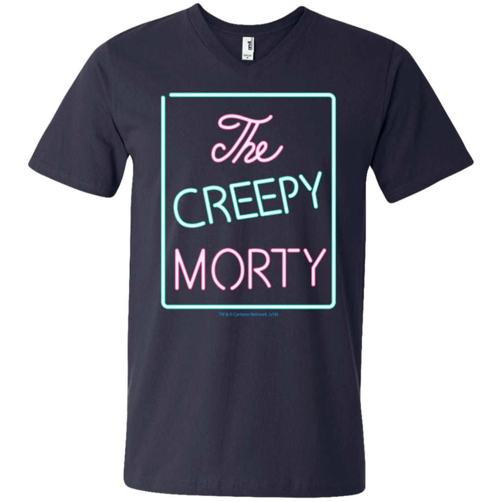 Rick And Morty The Creepy Morty Men V-Neck T-Shirt