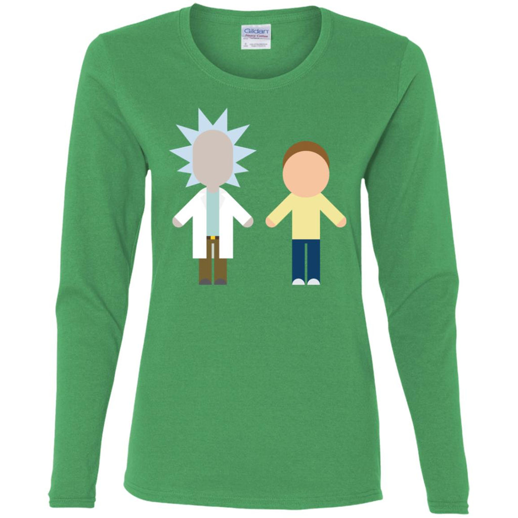 Rick And Morty Chibi Style Women Long Sleeve Shirt