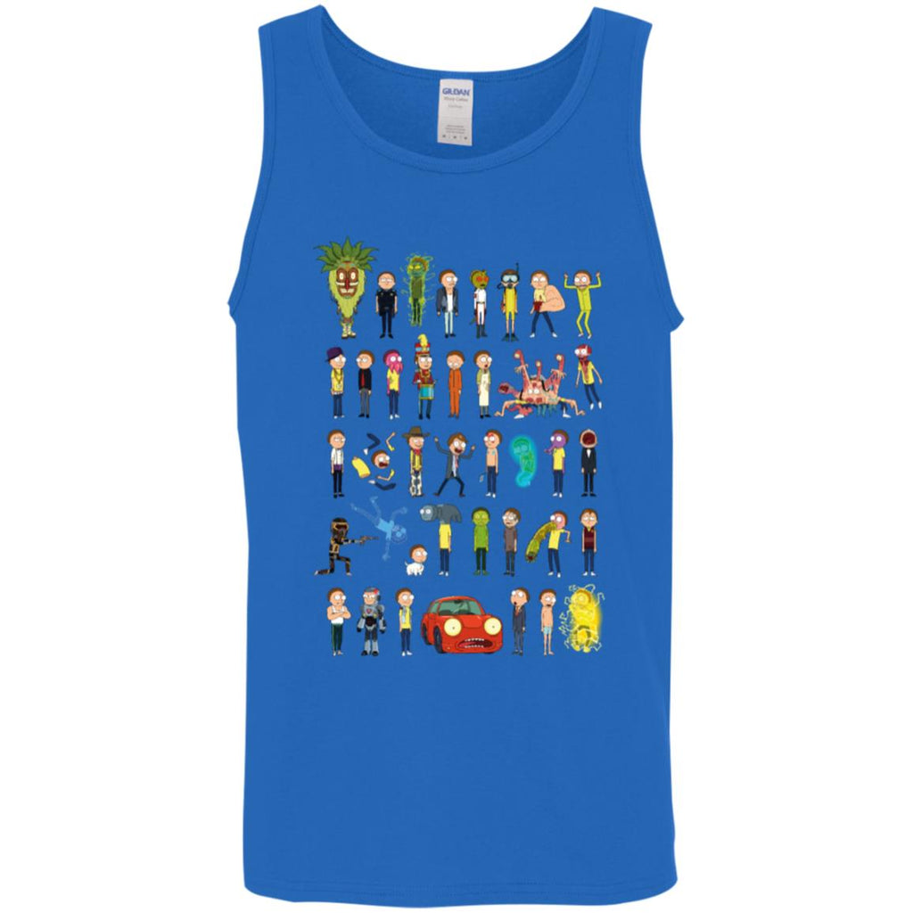 Ricky And Morty The Many Morty's Men Tank Top