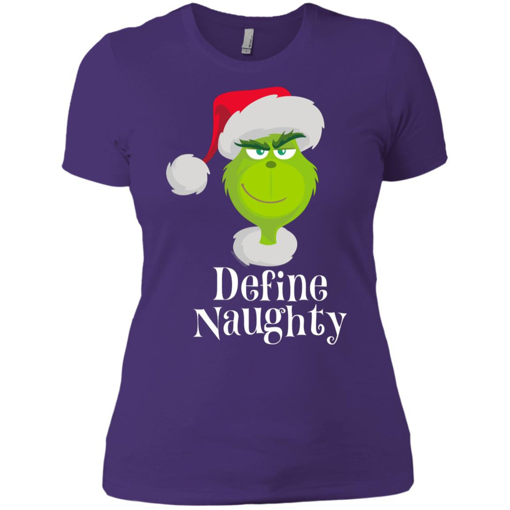 Dr. Seuss The Grinch Naughty Grinch Christmas Women T-Shirt
