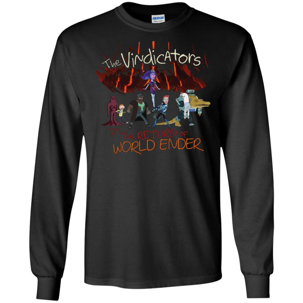 Rick And Morty The Vindicators Men Long SLeeve Shirt