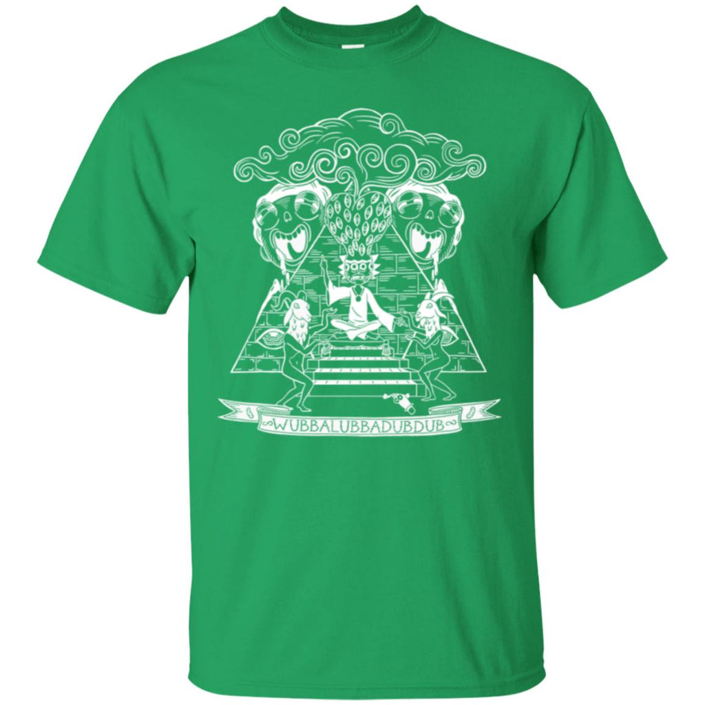 Rick And Morty Wubba Lubba Dub Dub Pyramid Men T-Shirt