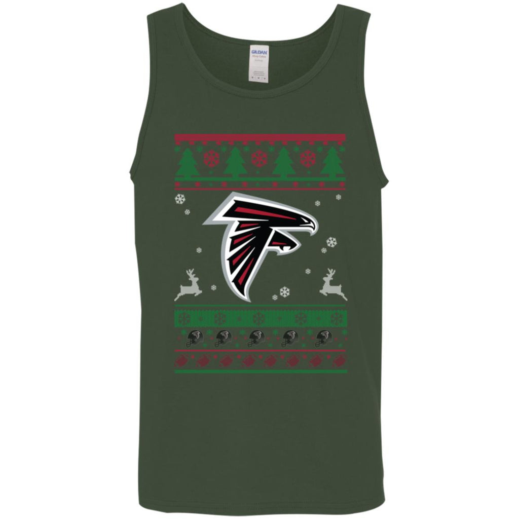 Atlanta Falcons Logo Football Teams Ugly Christmas Sweater Men Tank Top