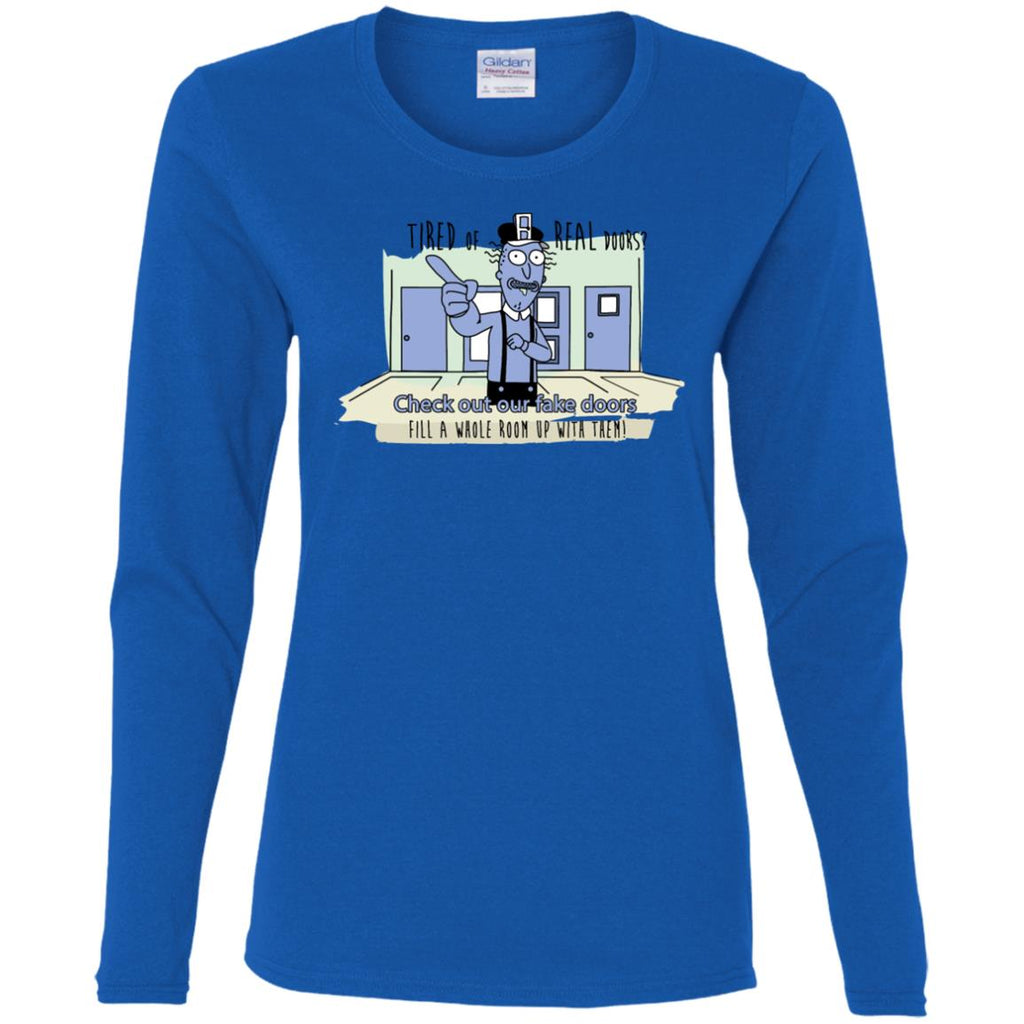 Rick And Morty - Fake Doors Room Women Long Sleeve Shirt