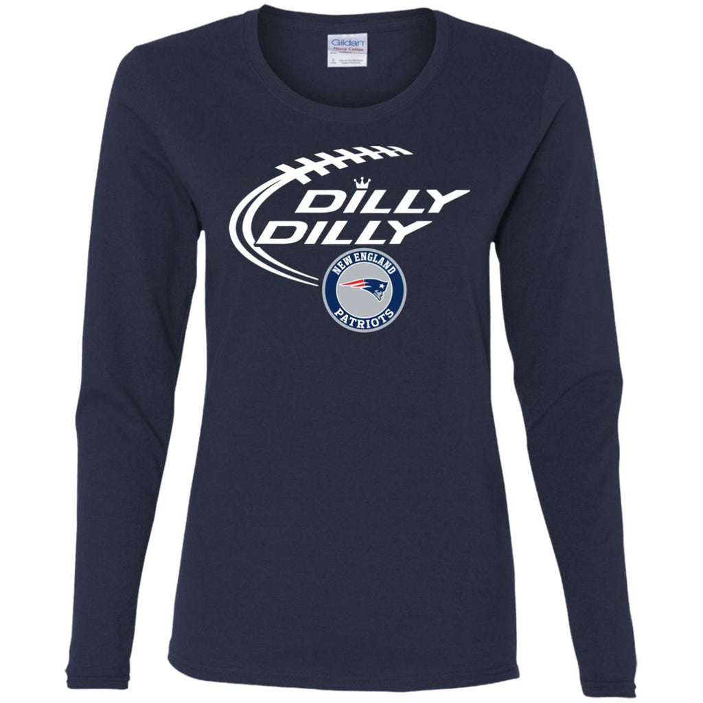 Dilly Dilly New England Patriots Nfl Football Women Long Sleeve Shirt