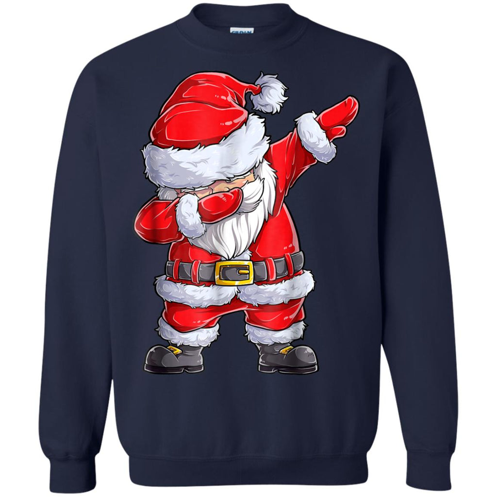 Dabbing Santa Shirt Christmas Boys Kids Men Xmas Gifts Tees Unisex Crewneck Pullover Sweatshirt