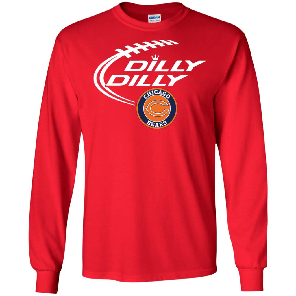 Dilly Dilly Chicago Bears Nfl Football Men Long SLeeve Shirt