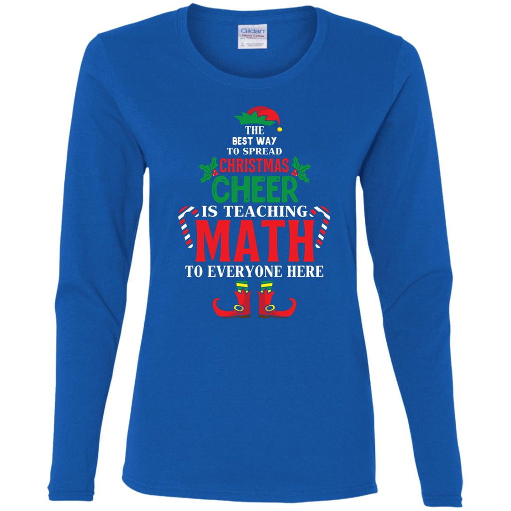 Christmas Cheer Is Teaching Math Women Long Sleeve Shirt