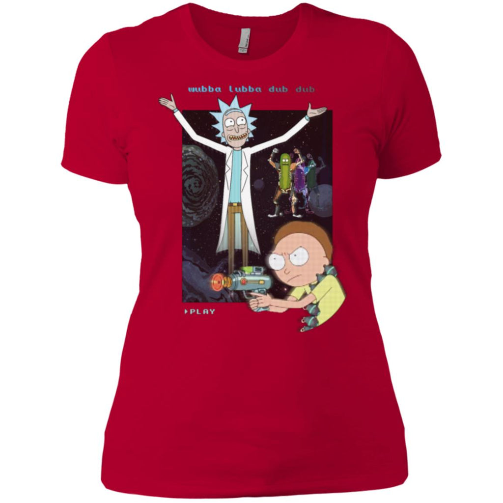 Rick And Morty Retro Video Game Women T-Shirt