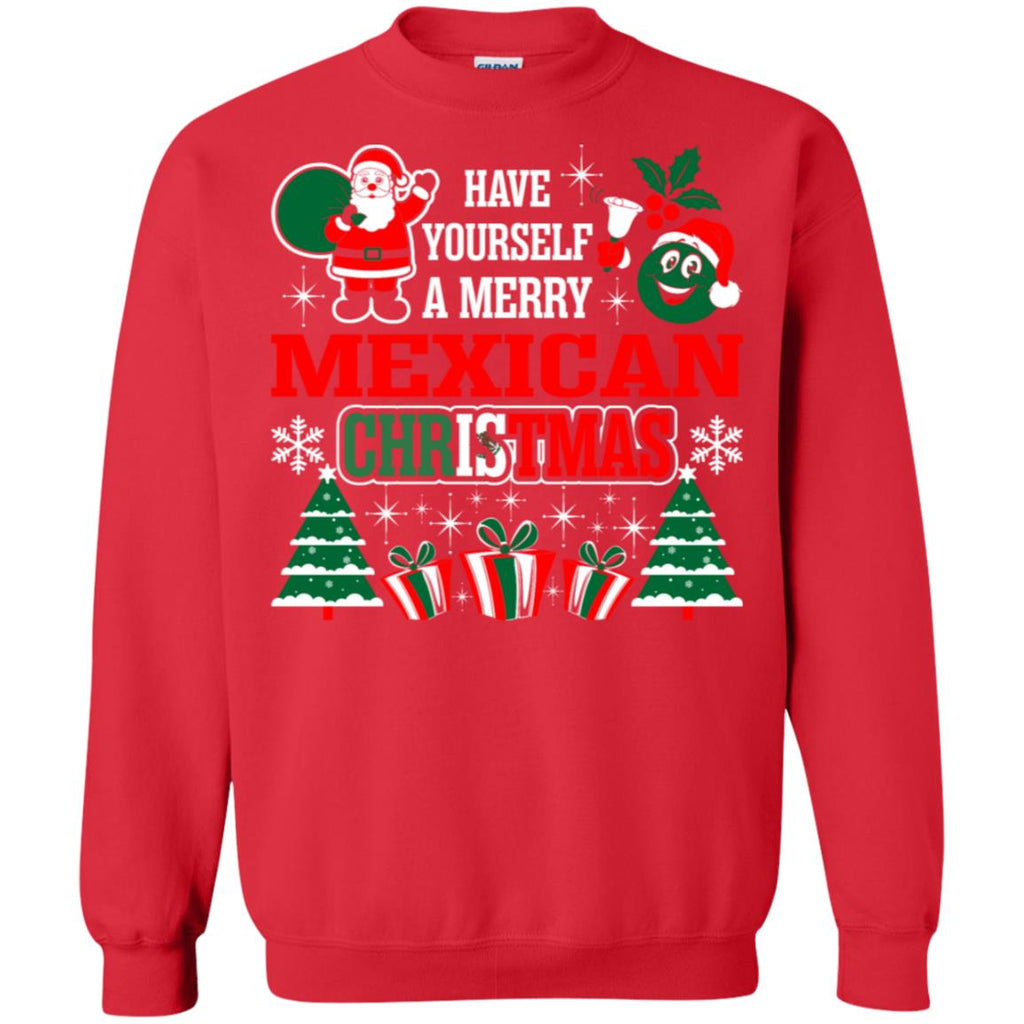 Have Yourself A Merry Mexican Christmas Unisex Crewneck Pullover Sweatshirt