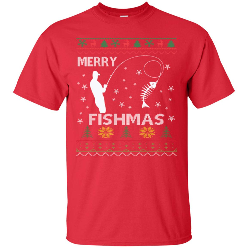 Merry Fishmas Ugly Christmas Men T-Shirt