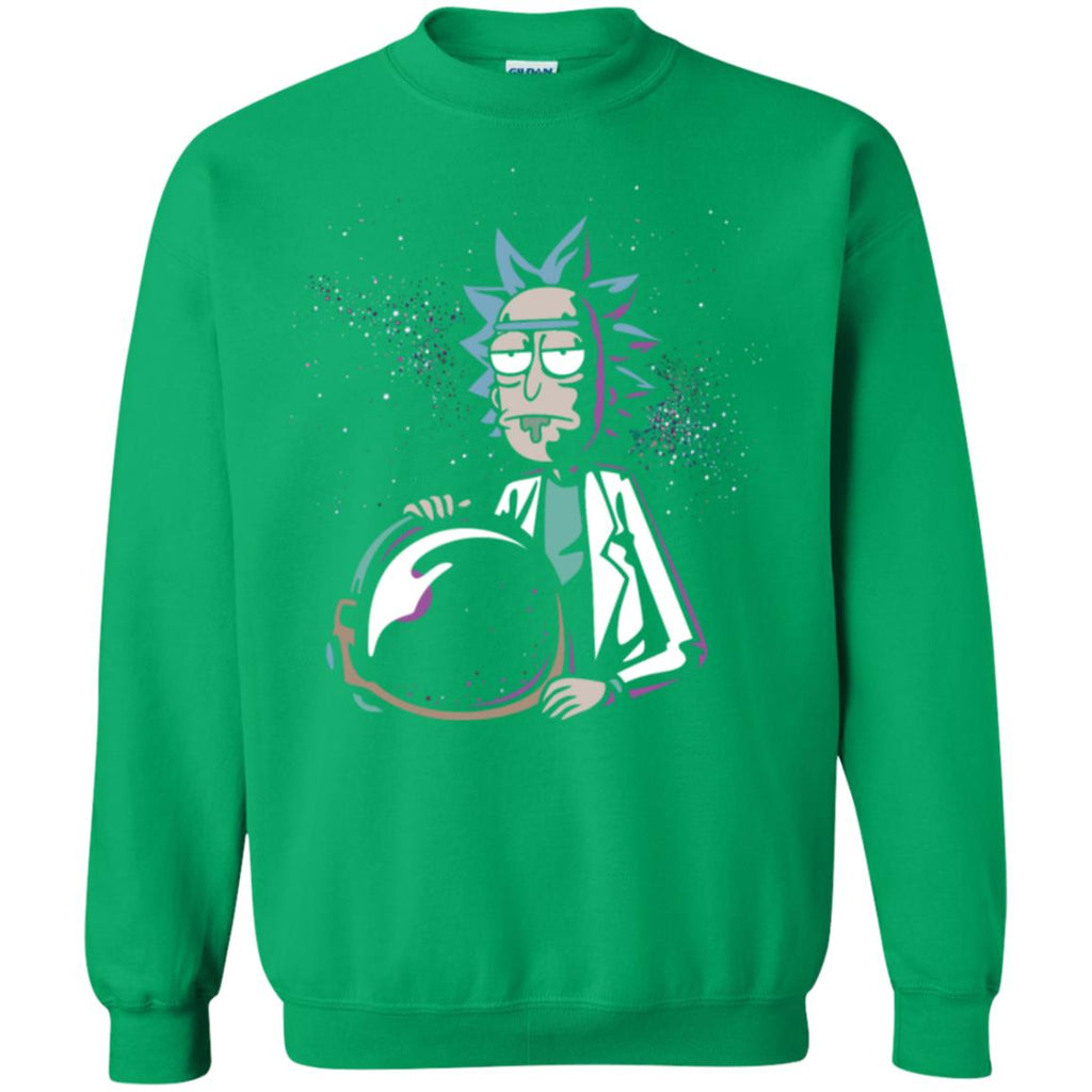 Rick And Morty Astronaut Helmet Unisex Crewneck Pullover Sweatshirt
