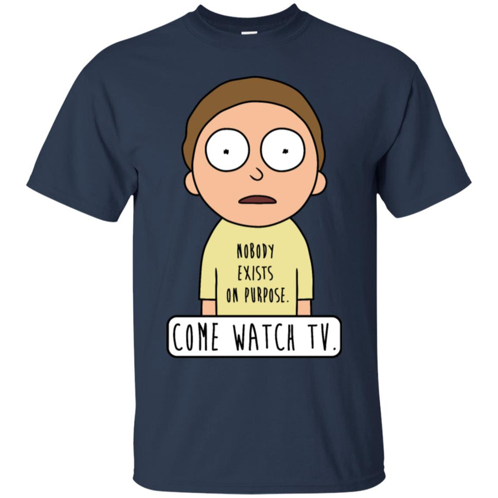 Rick And Morty Come Watch Tv Quote Men T-Shirt