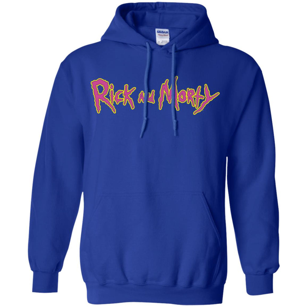 Rick And Morty Title Typography Shirt Men Pullover Hoodie