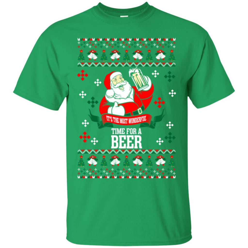 It's The Most Wonderful Time For A Beer Ugly Christmas Men T-Shirt