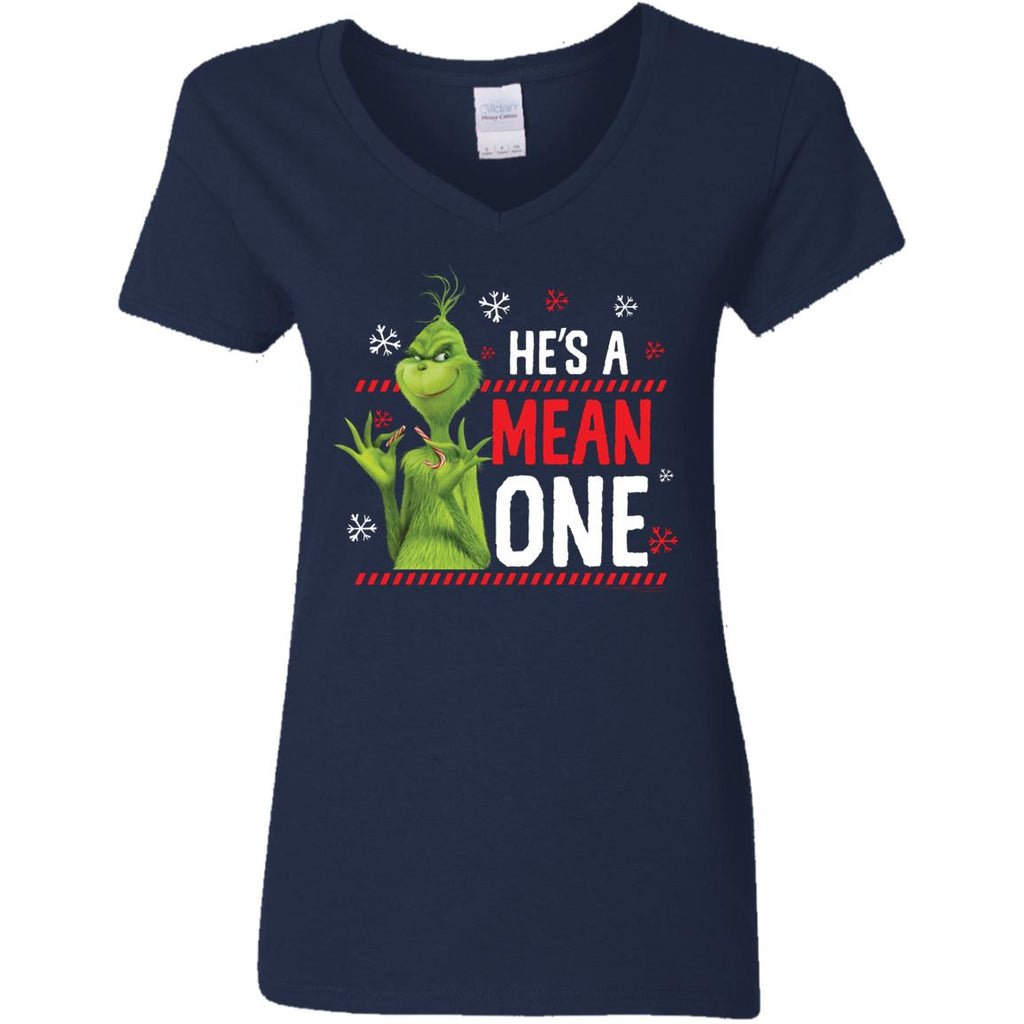 Dr. Seuss The Grinch Me Being Jolly Women V-Neck T-Shirt