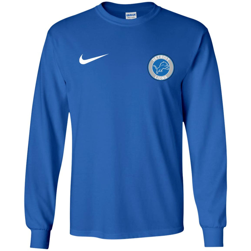 Nike Destroit Lions Nfl Football Men Long SLeeve Shirt