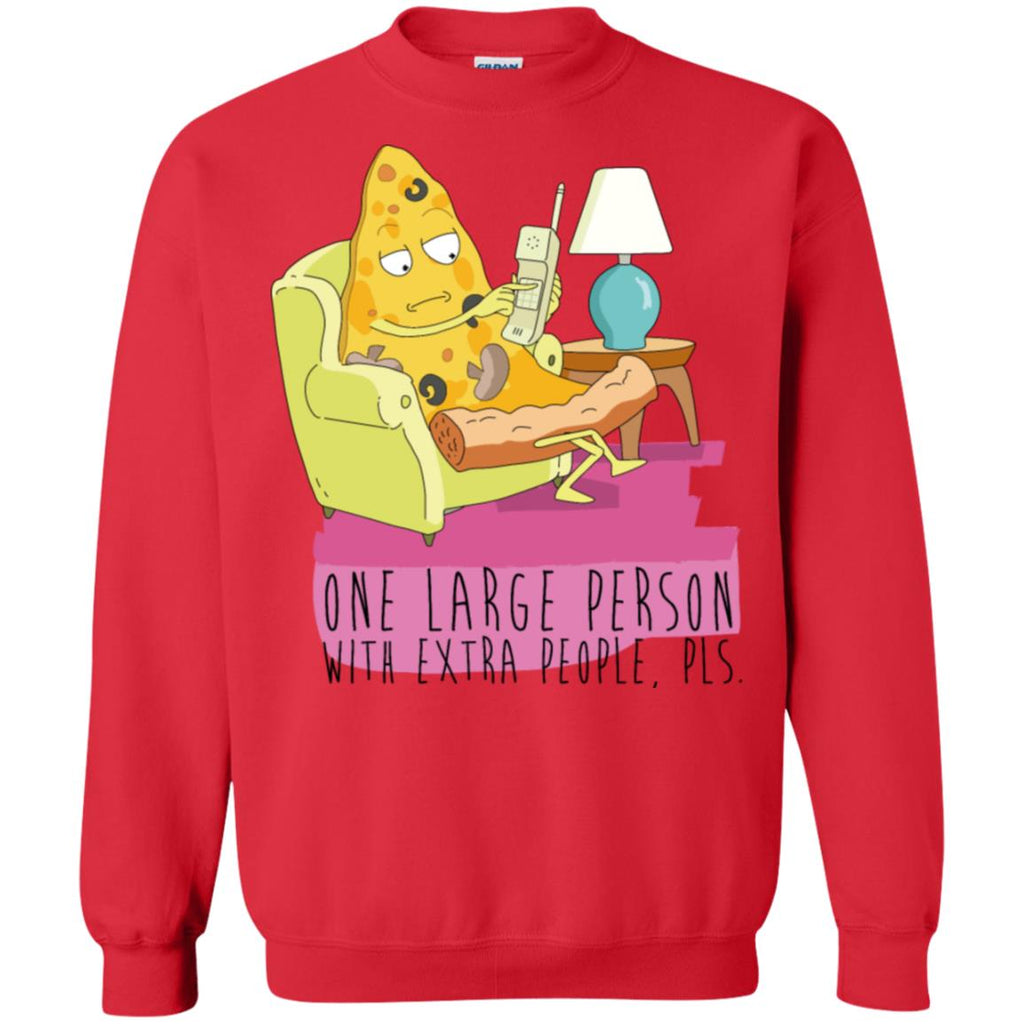 Rick And Morty Large Person With Extra People Unisex Crewneck Pullover Sweatshirt