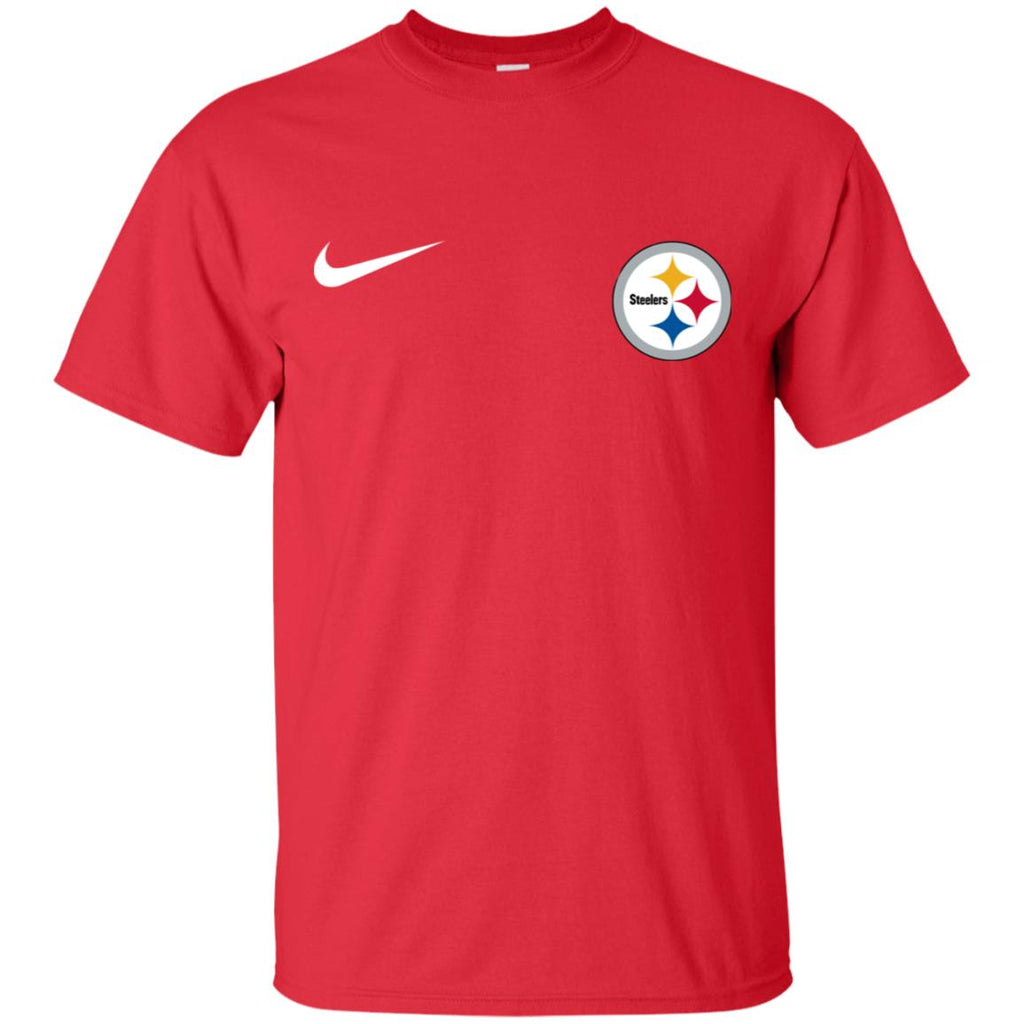 Nike Pittsburgh Steelers Logo Nfl Football Men T-Shirt