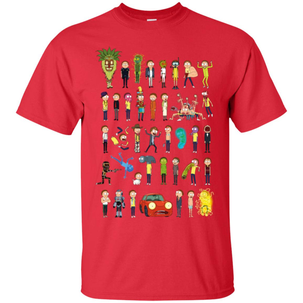 Ricky And Morty The Many Morty's Men T-Shirt