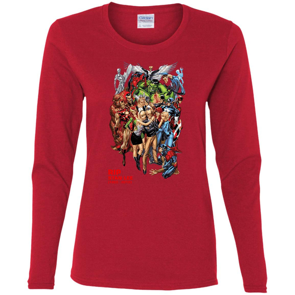 Rip Stan Lee Father Of Super Heroes Women Long Sleeve Shirt