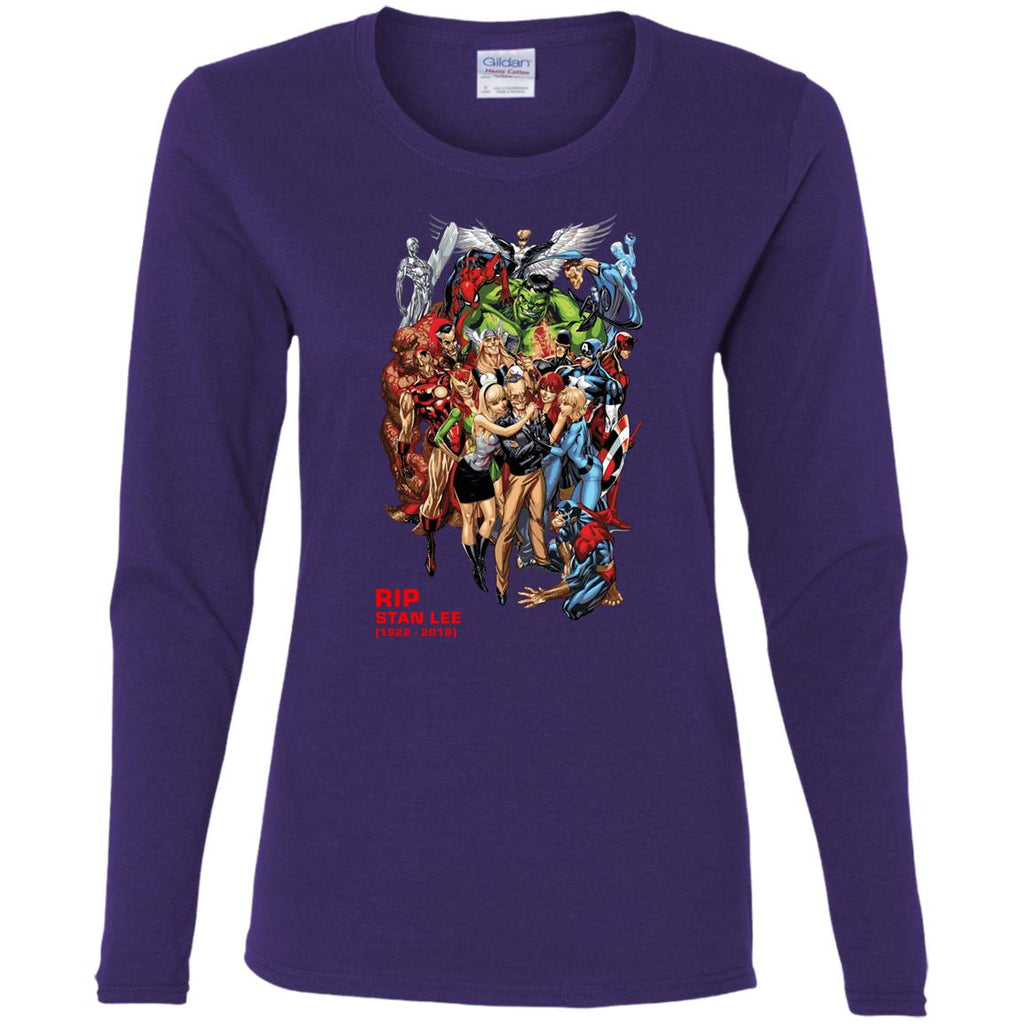 Rip Stan Lee Father Of Super Heroes Women Long Sleeve Shirt