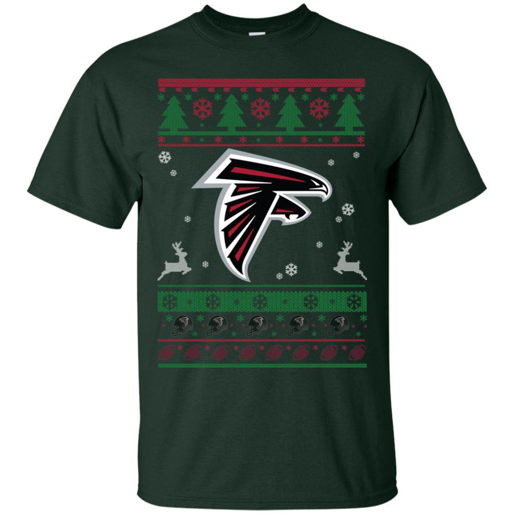 Atlanta Falcons Logo Football Teams Ugly Christmas Sweater Men T-Shirt